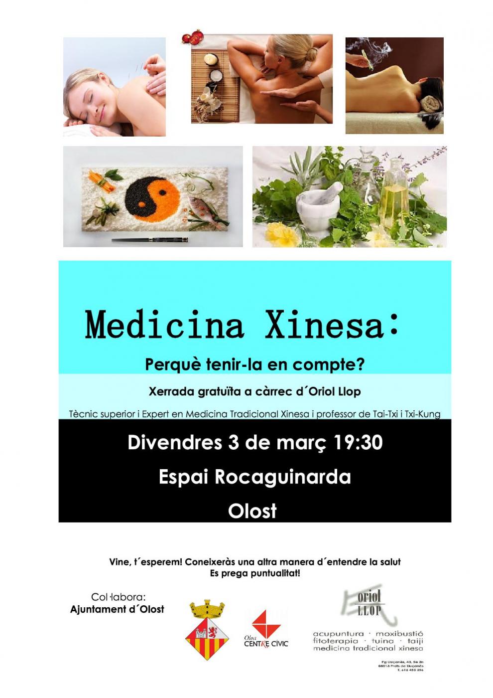 Xerrada gratuïta de medicina xinesa
